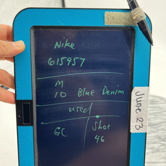 Nike Stefan Janowski Sneakers Mens 10 Blue Denim Canvas Low Top Skater Shoes - Picture 10 of 11